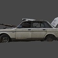 Volvo wreck 3d model