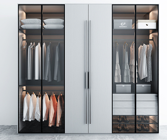 Modern wardrobe 3d model