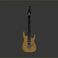 Brown Wooden Electric Guitar With Smooth Neck Metal Strings And Pickups For Daily Use