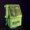 Smart Machine Vintage Green Dancall Payphone With Keypad Coin Slot And Handset