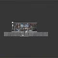 Science Exhibition Display Unit With Glass Enclosure Control Panels Lab Equipment And Figurine