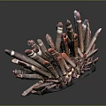 Sea Urchin With Spherical Body And Brown Pink Tentacle Like Appendages