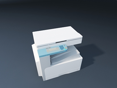 Modern refrigerator 3d model