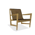 Comfortable Woven Leisure Chair With Wooden Frame And Modern Design