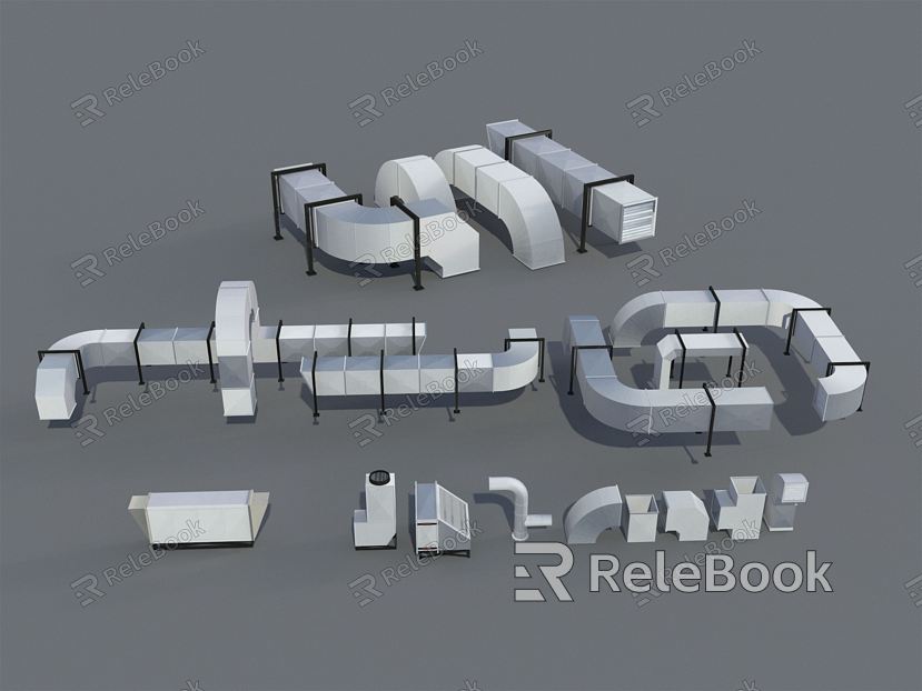 Modern pipe fume pipe model