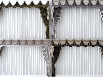 Curtains 3d model