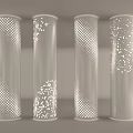 Decorative Column Hollow-out Lamp Column Tooling Shaped Column 3d model