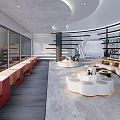 modern science and technology sense bionics office space 3d model