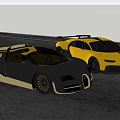 Super Run Bugatti 3d model