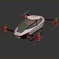 Modern drone aerial photography drone 3d model