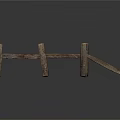 Rustic Wooden Fence Design With Horizontal Rails And Sturdy Posts For Outdoor Use