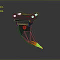 Black And Red Tactical Claw Melee Weapon With Sharp Blade And RG Logo