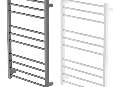 Modern Bathroom Accessories Grey And White Towel Rack For Home Use 3d model