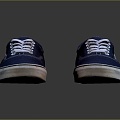 Modern Shoes Cloth Shoes Sneakers Flat Shoes Canvas Shoes 3d model