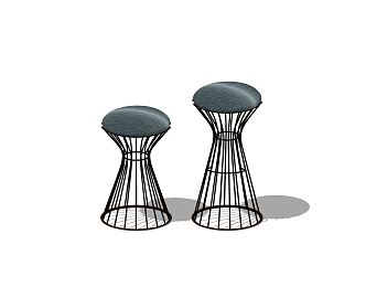 Modern Bar Stool Bar Chair 3d model