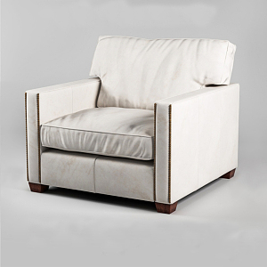 American Single Sofa 3d model