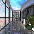 Luxurious Modern Jewelry Store Interior With Glass Display Cases Elegant Lighting And Marble Flooring