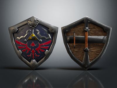 European Shield 3d model