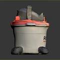 RIDGID White Bucket With Red Edge Top Tools And Black Wheels Storage Unit