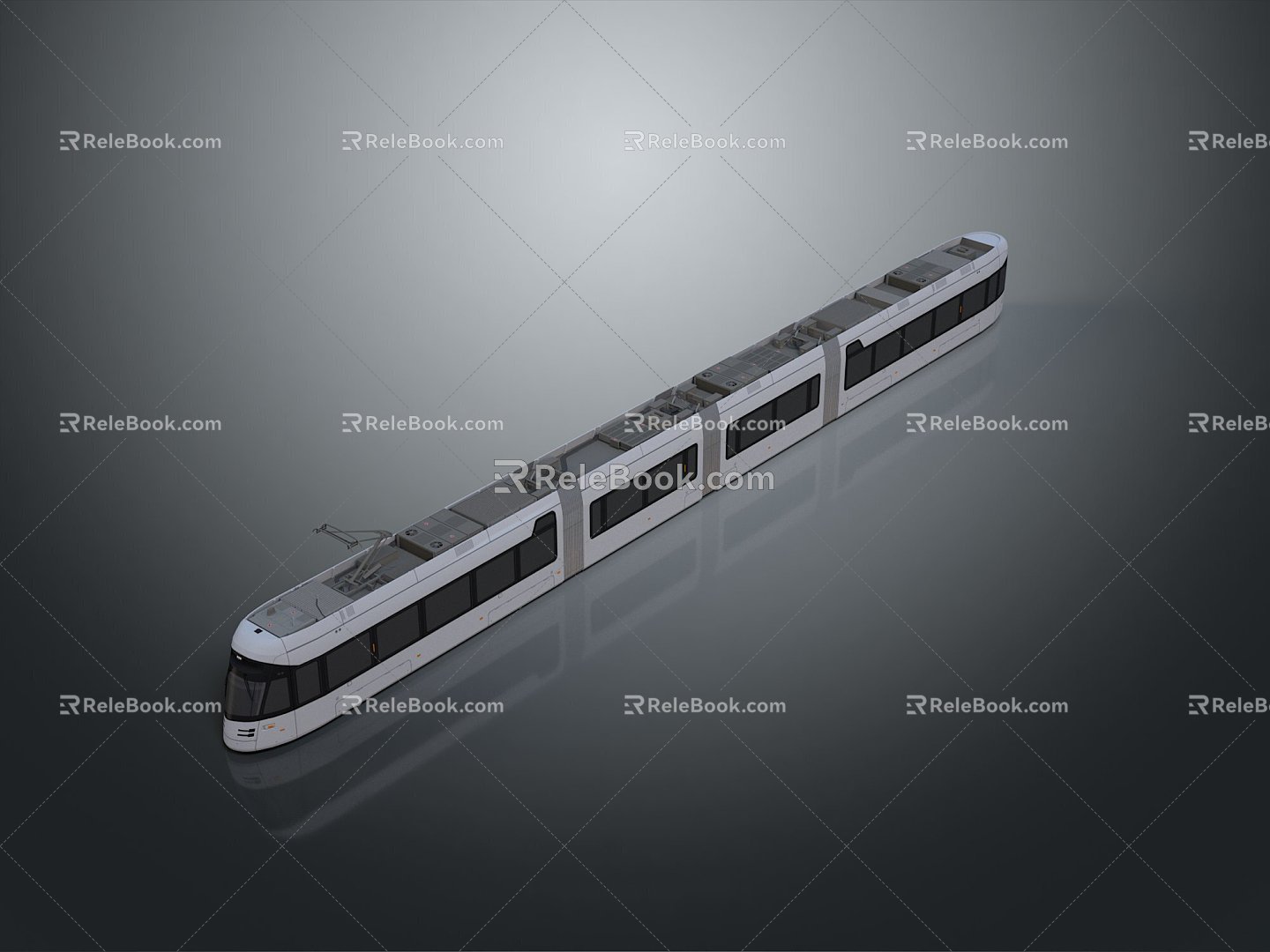 Train Light Rail Metro High Speed Rail EMU Train High Speed Train High Speed Train High Speed Locomotive EMU 3d model