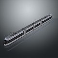 Train Light Rail Metro High Speed Rail EMU Train High Speed Train High Speed Train High Speed Locomotive EMU 3d model