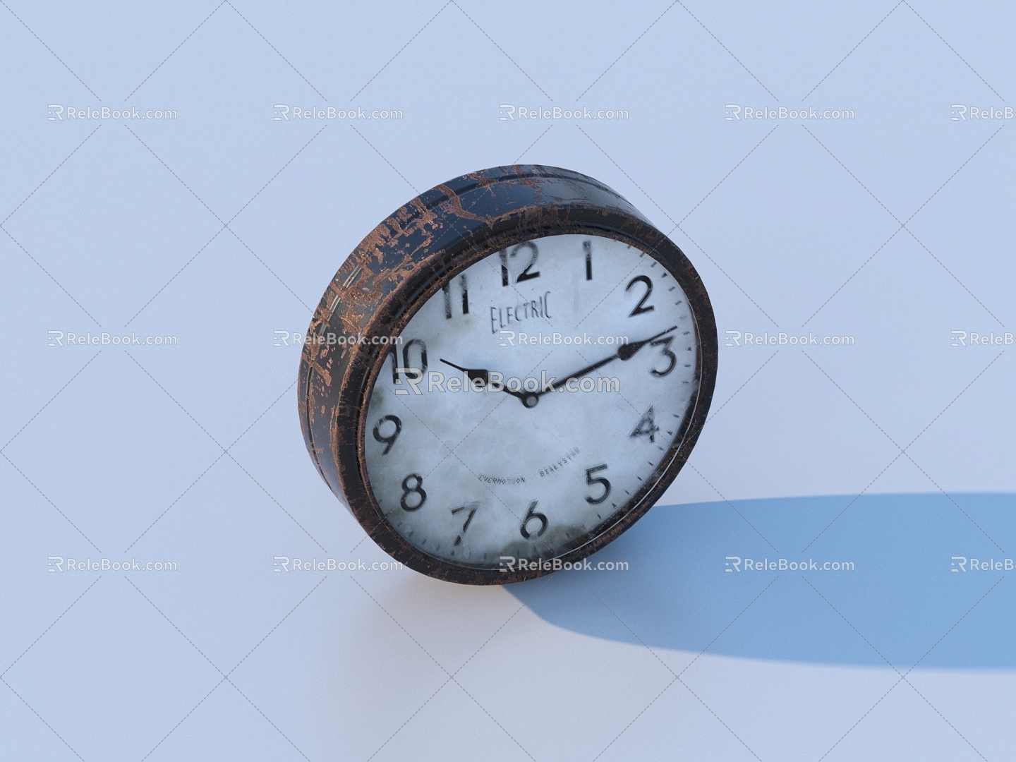 Clock clock old wall clock 3d model