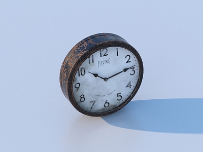 Clock clock old wall clock 3d model