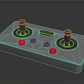 Gray Controller Device With Two Joysticks Red Buttons And START Button
