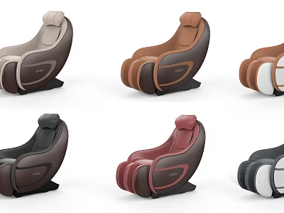 Modern Massage Chair Collection With Various Colors And Contemporary Design Features 3d model