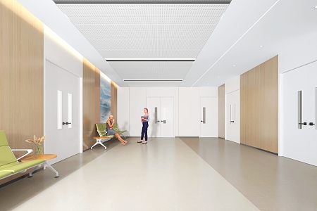 Hospital Operating Room Waiting Area 3d model