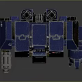 Industrial LOFT Robot Mech Warrior Mech Soldier Machine Battlearm Mechanical Battlearm 3d model