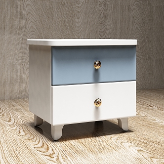 Nordic Bedroom Bedside Cabinet 3d model