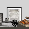 Butter Wind Combination Tableware 3d model
