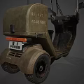 Electric Commercial Mobility Scooter With Canopy Windshield And Seats For Business Use
