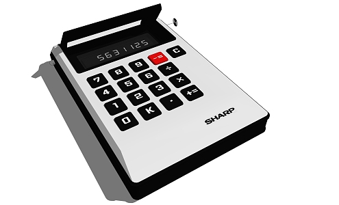 Modern Calculator Digital Equipment 3d model