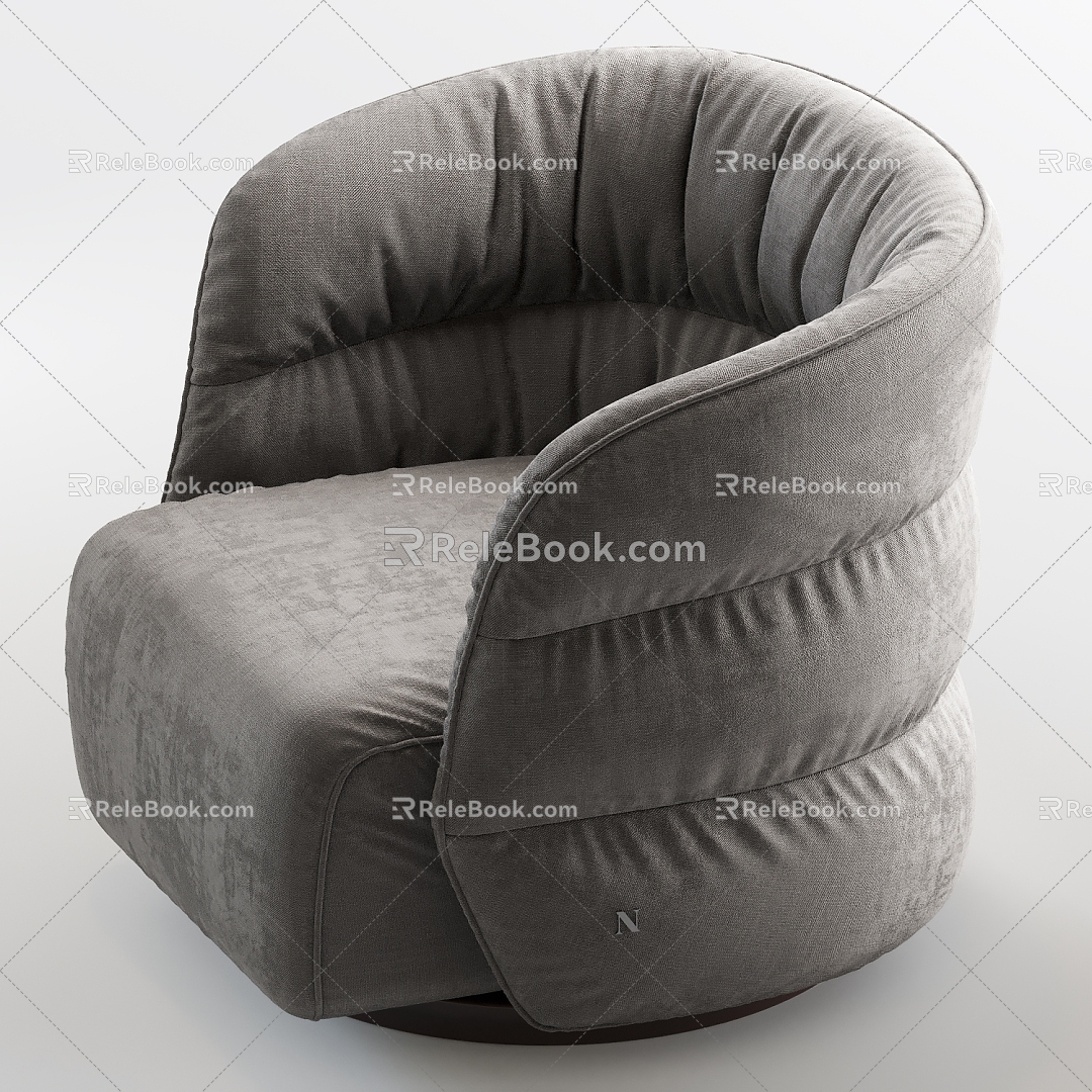 Sofa Single Sofa Seat Casual Sofa Single Chair 3d model