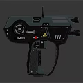 Futuristic Tactical Weapon With Dark Green Finish Scope And Ergonomic Grip