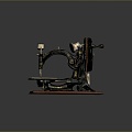 Sewing Machine Old-fashioned Sewing Machine Clothing Machine Realistic 3d model