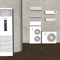 Modern Air Conditioner Fans With Floor Standing Wall Mounted And Outdoor Units