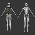 Modern robot alien equipment 3d model