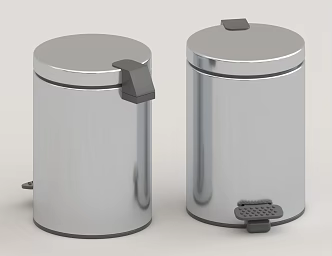 trash can toilet trash can 3d model