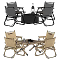 Foldable Outdoor Table And Chair Set With Portable Design In Different Colors