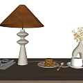 Modern Table Lamp Cream Table Lamp Combination 3d model