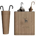 Essential Household Storage Items Including Umbrella Stands Knife Blocks And Wooden Organizers