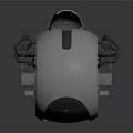 Sleek Futuristic Silver Motorcycle With Streamlined Body And Red Wheel Accents