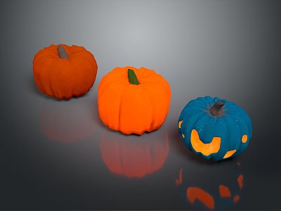 Modern Pumpkin Cartoon Pumpkin Anime Pumpkin 3d model