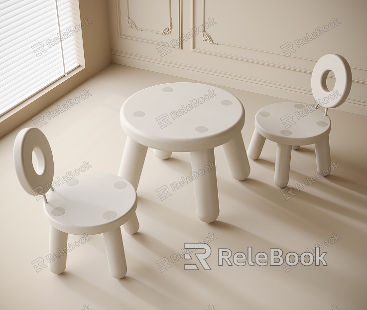 Modern Children's Table and Chair Children's Chair model