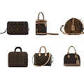Classic Monogram Pattern Leather Bags With Various Styles Including Handbags Crossbody And Wallets