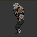 Modern game character sci-fi gorilla sci-fi ape 3d model
