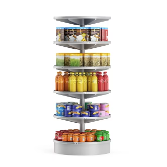 Supermarket Equipment Supermarket Shelf Supermarket Container Supermarket Products Supermarket Goods Beverage Rack 3d model